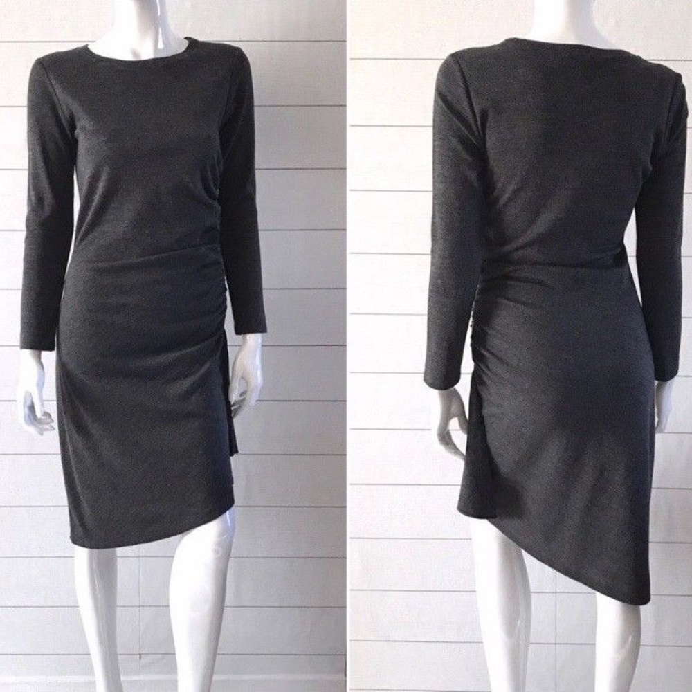 Michael Kors Gray Long Sleeve Sheath Dress - Picture 1 of 8